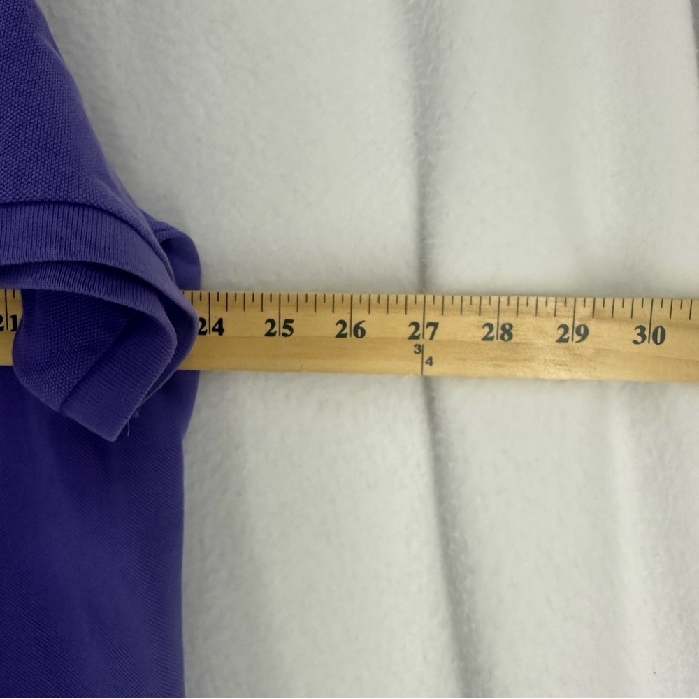 Lands End Short‎ Sleeve Polo Shirt Mens 1X Purple - Picture 5 of 8